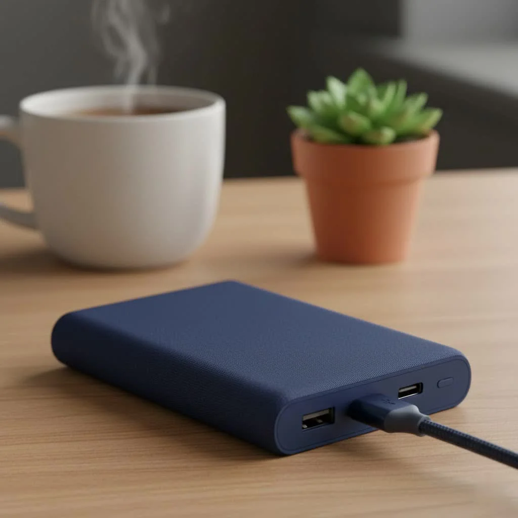 High capacity power bank charging multiple devices