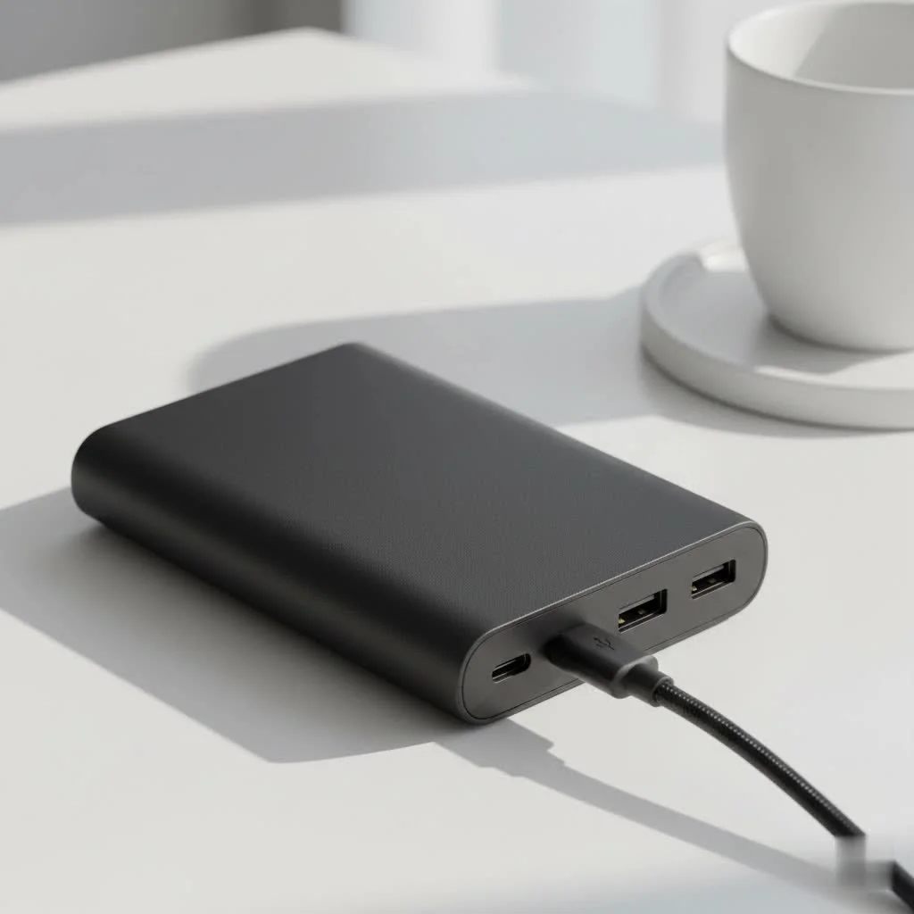 Apple MagSafe power bank attached to an iPhone