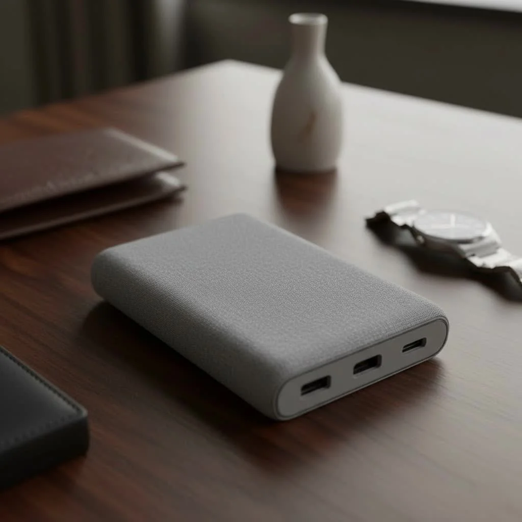 Modern power bank charger with multiple ports