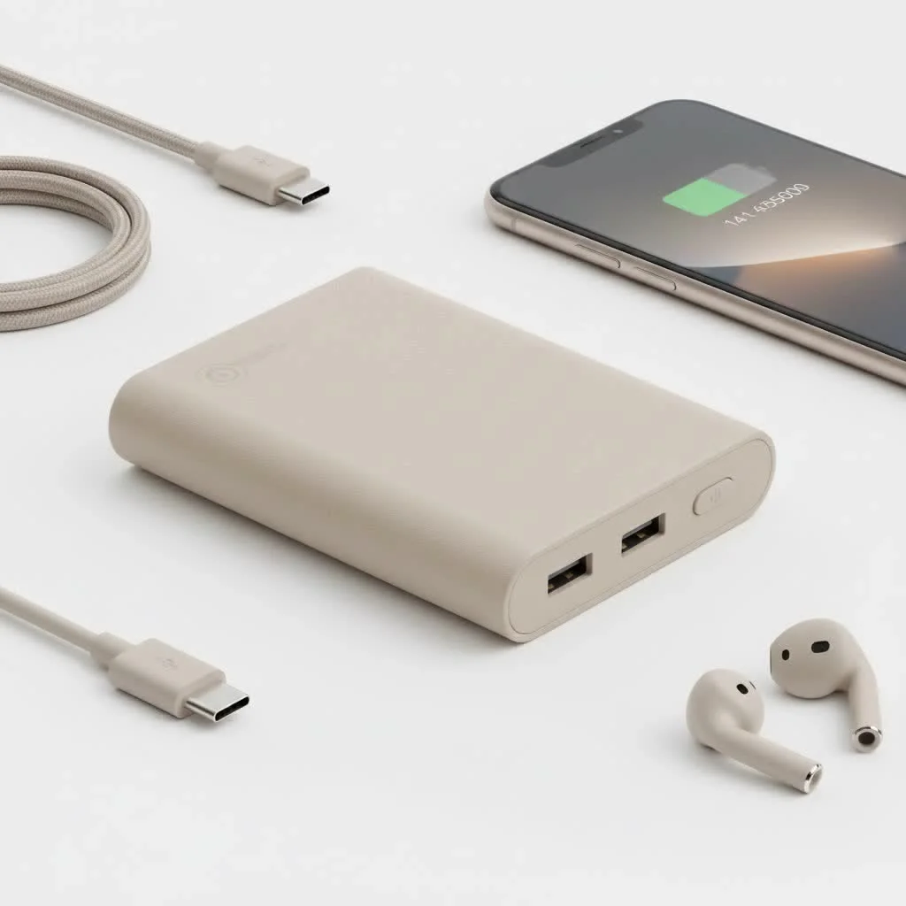 Anker power bank charging multiple devices